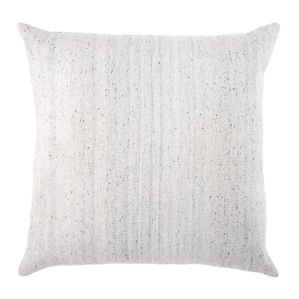 Jaipur Living Jaipur Living Heathered Viscose Wool Floor Pillow Cover for Bohemian Reading Nooks Light Gray PLC102250