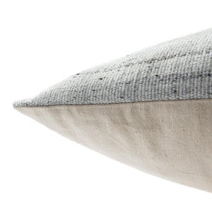 Jaipur Living Jaipur Living Heathered Viscose Wool Floor Pillow Cover for Bohemian Reading Nooks Light Gray PLC102250