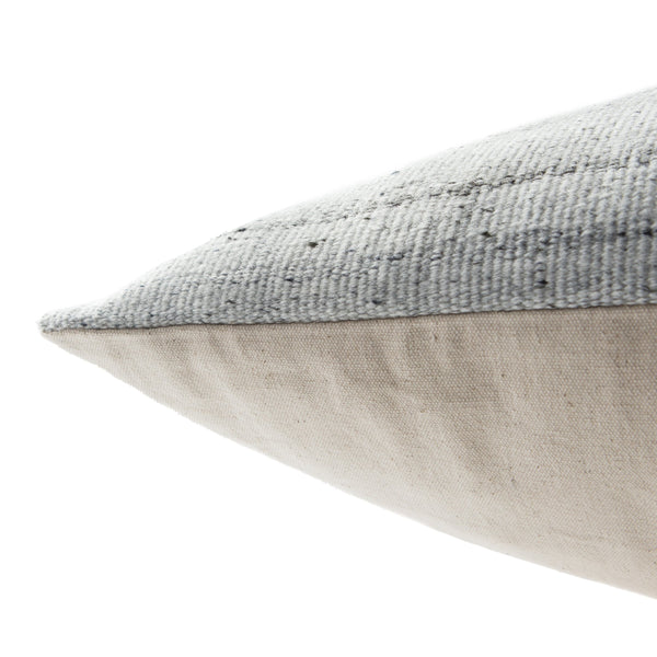Jaipur Living Jaipur Living Heathered Viscose Wool Floor Pillow Cover for Bohemian Reading Nooks Light Gray PLC102250