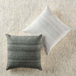 Jaipur Living Jaipur Living Heathered Viscose Wool Floor Pillow Cover for Bohemian Reading Nooks Light Gray PLC102250