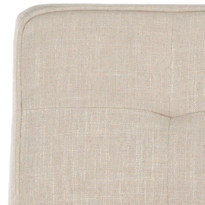 Safavieh Angel Armless Tufted Club Chair - Cozy Linen Blend Upholstery, Compact Design For Small Spaces MCR1000A