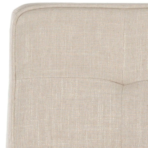 Safavieh Angel Armless Tufted Club Chair - Cozy Linen Blend Upholstery, Compact Design For Small Spaces MCR1000A