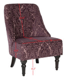 Safavieh Amondi Tufted Armless Club Chair Purple / Peach MCR1001A