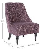 Safavieh Amondi Tufted Armless Club Chair Purple / Peach MCR1001A