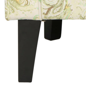 Safavieh Hazina Club Chair - Luxurious Paisley Upholstery, Classic Design, Perfect For Living Spaces & More Green MCR1002C
