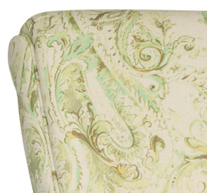 Safavieh Hazina Club Chair - Luxurious Paisley Upholstery, Classic Design, Perfect For Living Spaces & More Green MCR1002C