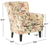 Safavieh Hazina Club Chair Multi MCR1002D