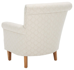 Safavieh Hazina Club Chair - Luxurious Paisley Upholstery, Classic Design, Perfect For Living Spaces & More Beige Flower MCR1002F