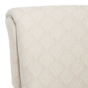 Safavieh Hazina Club Chair - Luxurious Paisley Upholstery, Classic Design, Perfect For Living Spaces & More Beige Flower MCR1002F