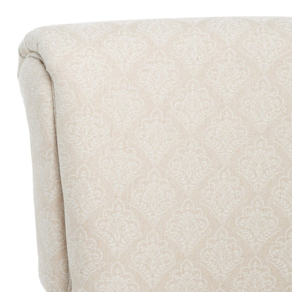 Safavieh Hazina Club Chair - Luxurious Paisley Upholstery, Classic Design, Perfect For Living Spaces & More Beige Flower MCR1002F