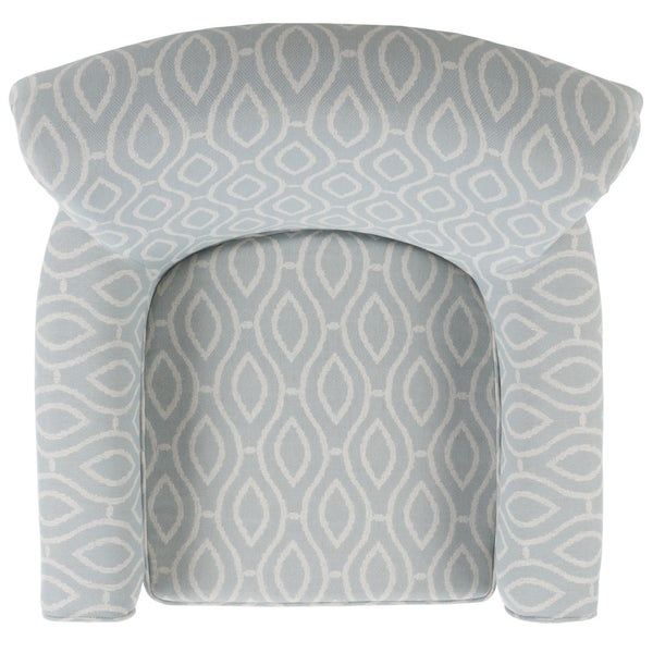 Safavieh Hazina Club Chair - Luxurious Paisley Upholstery, Classic Design, Perfect For Living Spaces & More Light Blue MCR1002G