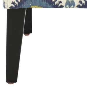 Safavieh Lisimba Bold Armless Club Chair With Tribal Pattern Upholstery For Stylish Living Room Accent MCR1003A