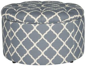 Safavieh Tanisha Shoe Storage Ottoman – Elegant Tufted Design With Moroccan Tile Upholstery For Stylish Organization MCR1005G
