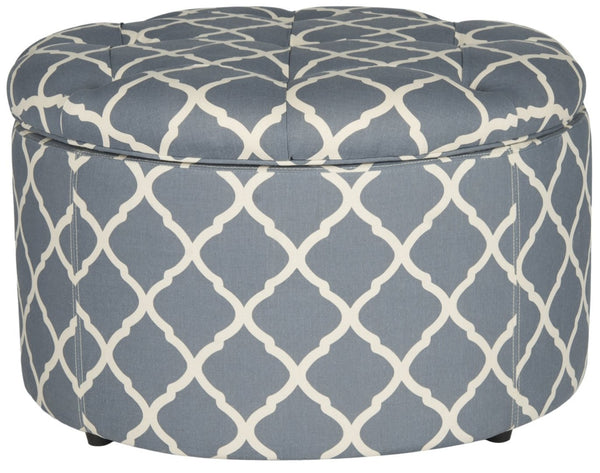 Safavieh Tanisha Shoe Storage Ottoman – Elegant Tufted Design With Moroccan Tile Upholstery For Stylish Organization MCR1005G