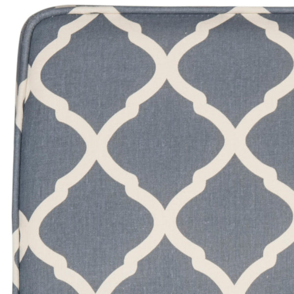 Safavieh Armond Chair - Stylish Chevron Accent Chair For Modern Living Rooms, Bedrooms, Or Cozy Reading Nooks Navy MCR1006H