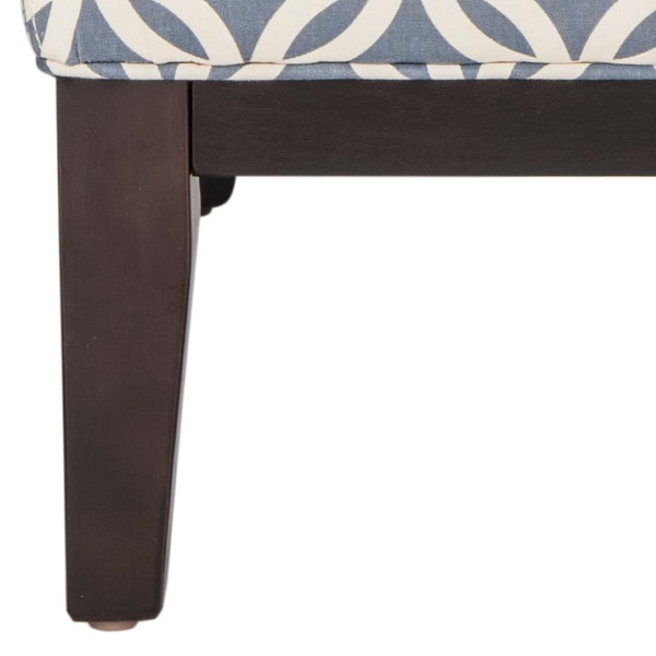 Safavieh Armond Chair - Stylish Chevron Accent Chair For Modern Living Rooms, Bedrooms, Or Cozy Reading Nooks Blue MCR1006J