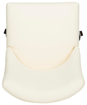 Safavieh Scarlet Desk Chair - Glamorous Leopard Print Upholstered Office Chair With Rolling Espresso Base Creme MCR1028B