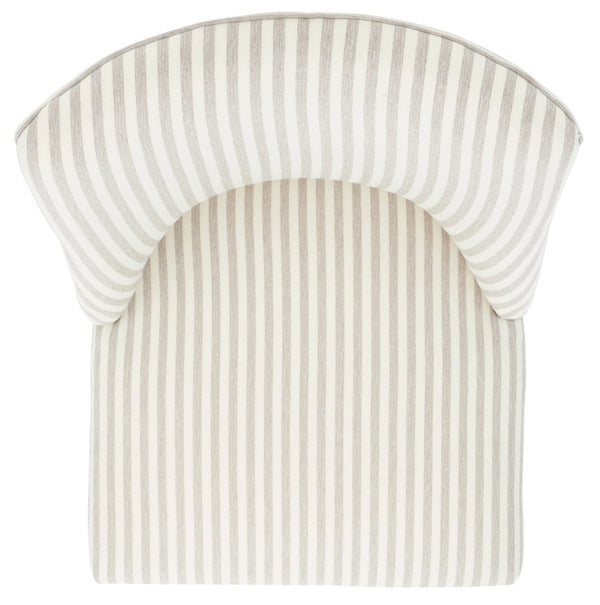 Safavieh Scarlet Desk Chair - Glamorous Leopard Print Upholstered Office Chair With Rolling Espresso Base Beige Stripe MCR1028C