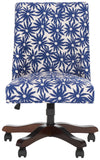 Safavieh Scarlet Desk Chair XII23 Navy Flower Kcchs/Creme MCR1028F