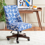 Safavieh Scarlet Desk Chair XII23 Navy Flower Kcchs/Creme MCR1028F