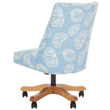 Safavieh Scarlet Desk Chair XII23 White / Blue Kcchs/Creme MCR1028G