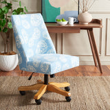 Safavieh Scarlet Desk Chair XII23 White / Blue Kcchs/Creme MCR1028G