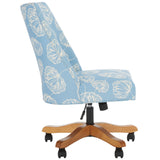 Safavieh Scarlet Desk Chair XII23 White / Blue Kcchs/Creme MCR1028G