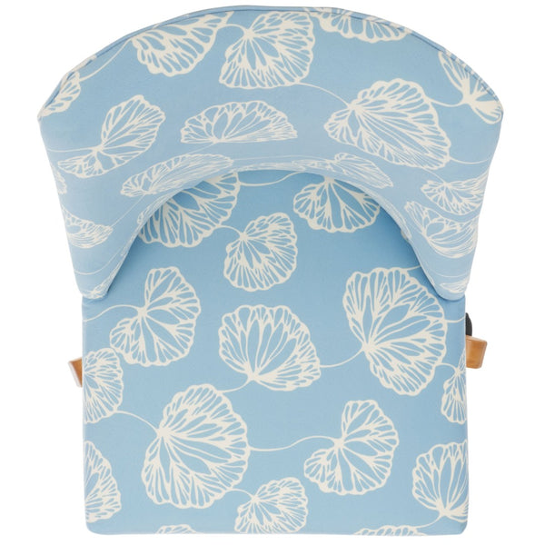 Safavieh Scarlet Desk Chair - Glamorous Leopard Print Upholstered Office Chair With Rolling Espresso Base White / Blue MCR1028G