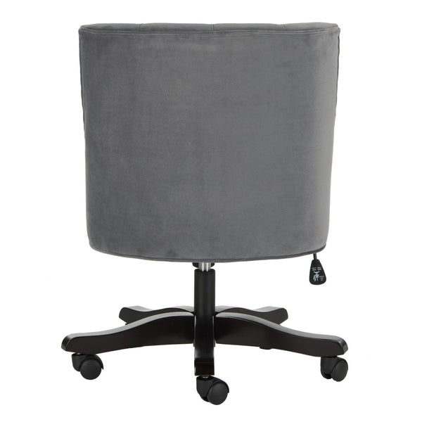 Safavieh Soho Tufted Velvet Swivel Desk Chair - Chic Contemporary Design For Stylish Home Workspaces Grey MCR1030B