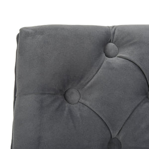 Safavieh Soho Tufted Velvet Swivel Desk Chair - Chic Contemporary Design For Stylish Home Workspaces Grey MCR1030B