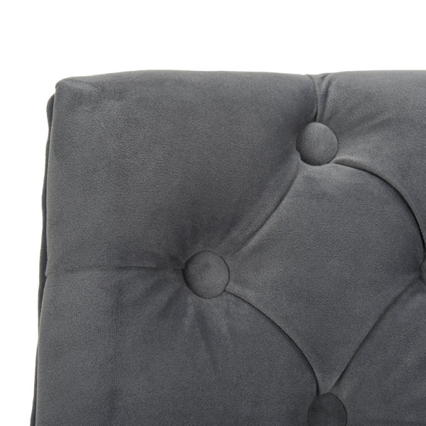 Safavieh Soho Tufted Velvet Swivel Desk Chair - Chic Contemporary Design For Stylish Home Workspaces Grey MCR1030B