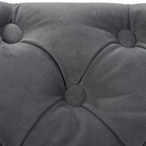 Safavieh Soho Tufted Velvet Swivel Desk Chair - Chic Contemporary Design For Stylish Home Workspaces Grey MCR1030B