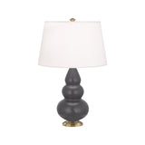 Matte Ash Small Triple Gourd Accent Lamp