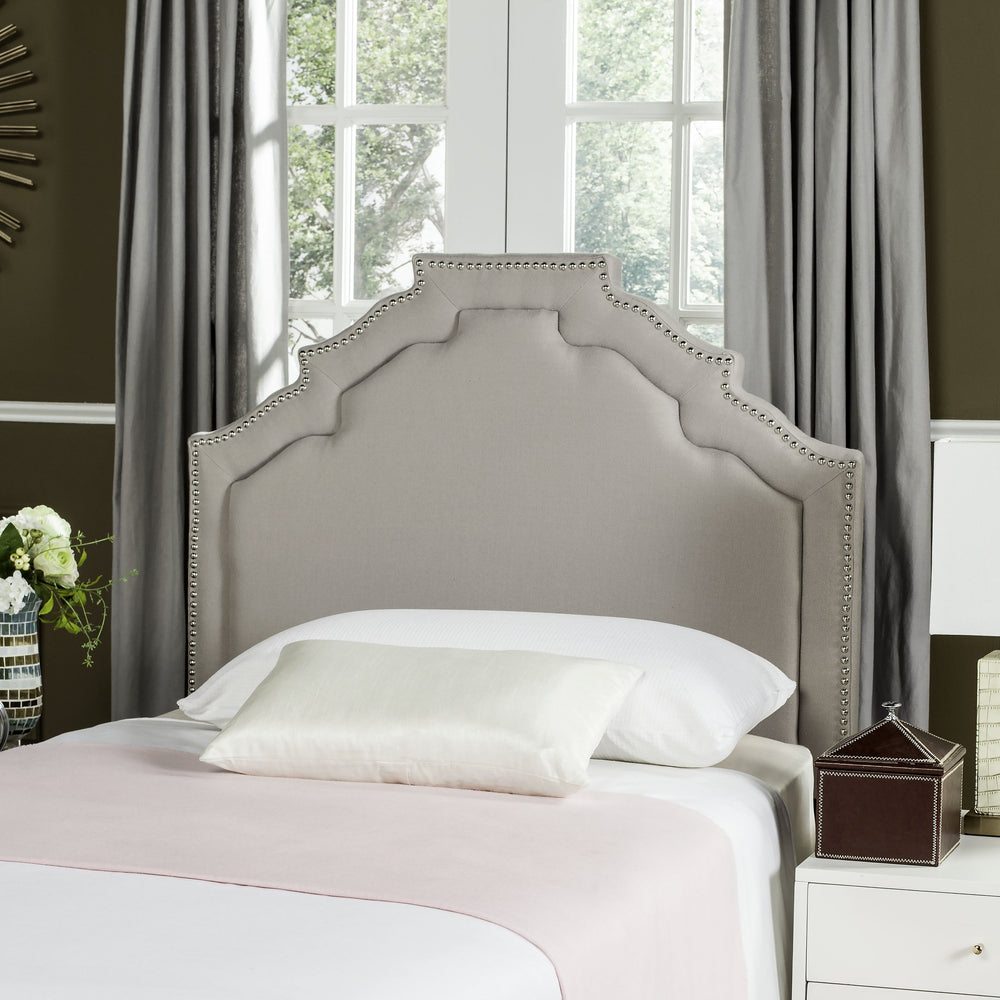 Safavieh Alexia Twin Headboard In Taupe - Elegant Design, Easy Installation, Perfect For Modern Or Classic Decor Taupe Iron,Mdf,Fabric Mcr4001a-t