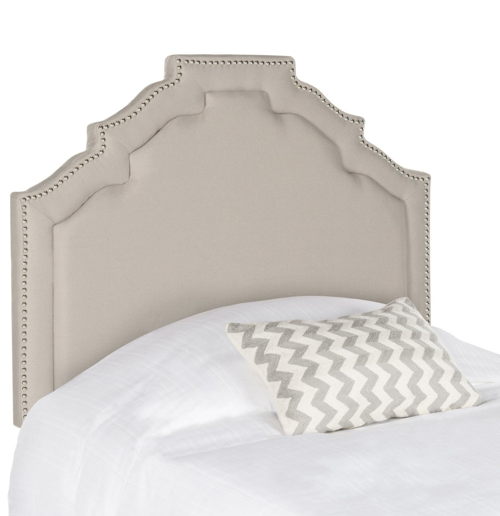Safavieh Alexia Twin Headboard In Taupe - Elegant Design, Easy Installation, Perfect For Modern Or Classic Decor Taupe Iron,Mdf,Fabric Mcr4001a-t