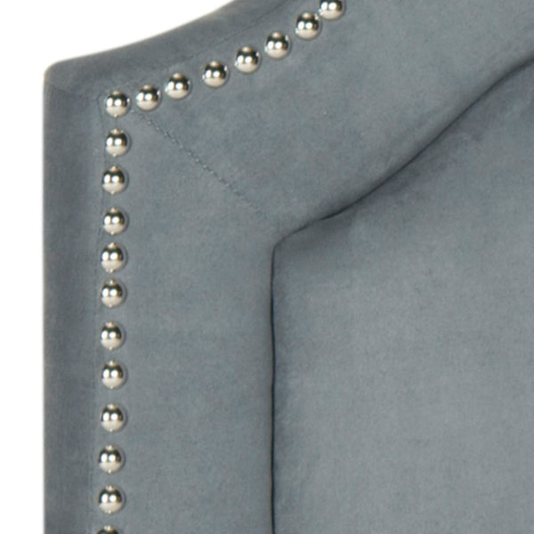 Safavieh Alexia Full Headboard In Luxurious Velvet - Elevate Your Bedroom Decor With Timeless Elegance Grey Plywood Mcr4001c-f