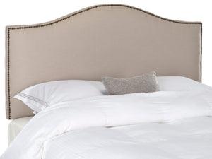 Safavieh Connie Taupe Headboard Brass Nail Head  Taupe MCR4019A