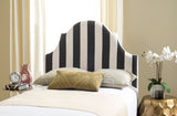 Safavieh Hallmar Black & White Stripe Headboard Black/White Stripe MCR4026K