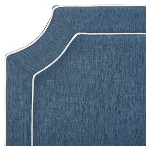 Safavieh DANE Twin Headboard in Navy & White - Stylish Upholstered Design for Modern Teen & Guest Rooms MCR4032C