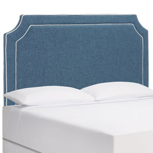 Safavieh DANE Twin Headboard in Navy & White - Stylish Upholstered Design for Modern Teen & Guest Rooms MCR4032C