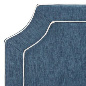 Safavieh DANE Twin Headboard in Navy & White - Stylish Upholstered Design for Modern Teen & Guest Rooms MCR4032C