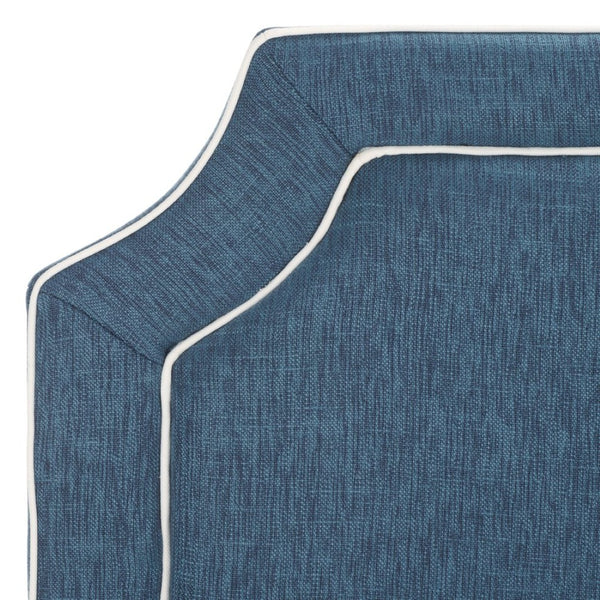Safavieh DANE Twin Headboard in Navy & White - Stylish Upholstered Design for Modern Teen & Guest Rooms MCR4032C
