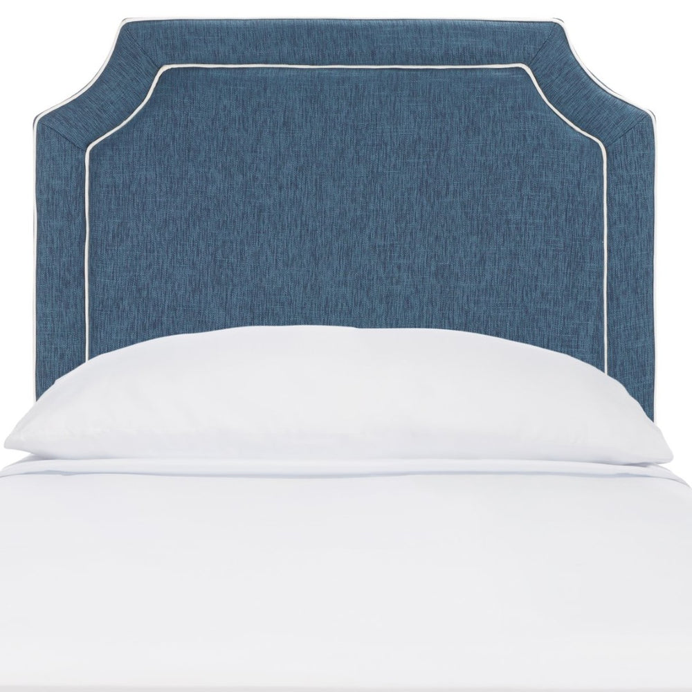Safavieh DANE Twin Headboard in Navy & White - Stylish Upholstered Design for Modern Teen & Guest Rooms MCR4032C