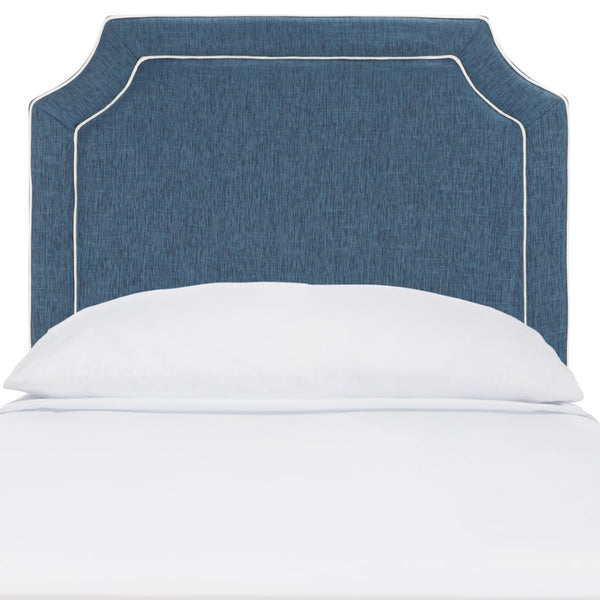 Safavieh DANE Twin Headboard in Navy & White - Stylish Upholstered Design for Modern Teen & Guest Rooms MCR4032C