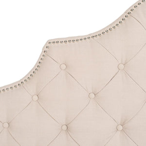 Safavieh AREBELLE Queen Headboard in Taupe - Elegant Linen Upholstered Design for Modern & Traditional Rooms MCR4036A