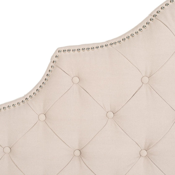 Safavieh AREBELLE Queen Headboard in Taupe - Elegant Linen Upholstered Design for Modern & Traditional Rooms MCR4036A