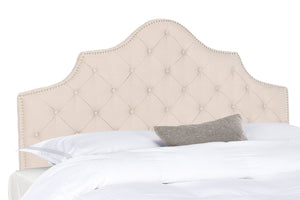 Safavieh AREBELLE Queen Headboard in Taupe - Elegant Linen Upholstered Design for Modern & Traditional Rooms MCR4036A