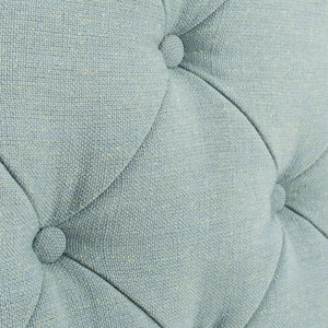 Safavieh AREBELLE Sky Blue Queen Headboard - Elegant Upholstered Design for Modern & Classic Bedrooms MCR4036B