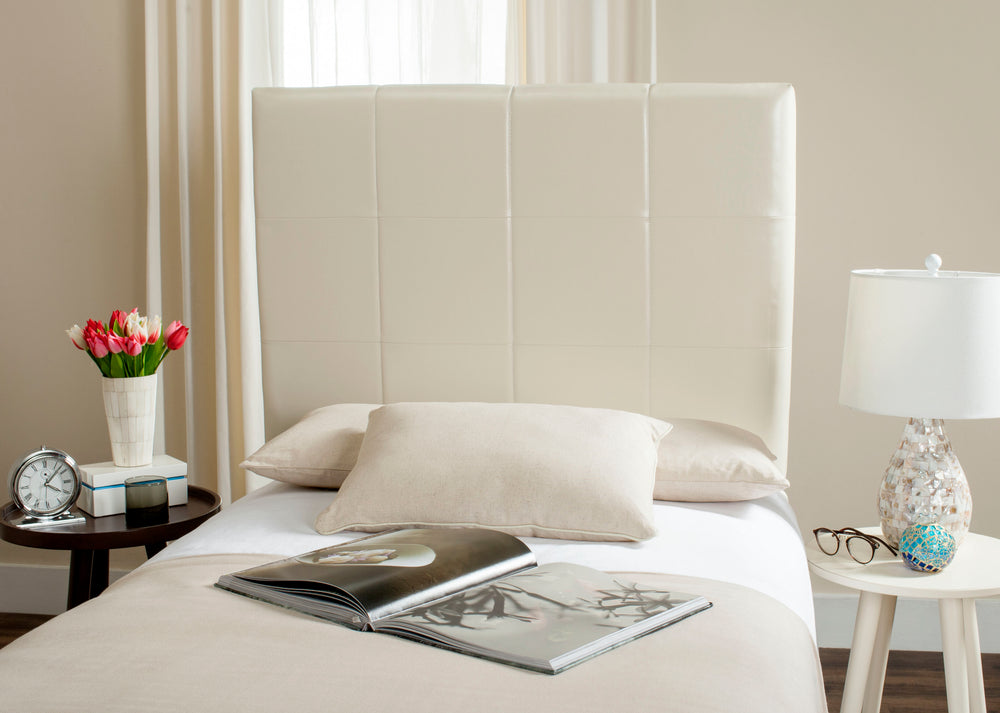Safavieh Quincy Queen Headboard - Elegant Modern Design For A Chic Bedroom Sanctuary And Timeless Style White  Mcr4044c-t