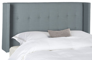 Safavieh Damon Twin Headboard – Elevate Your Bedroom Style With Elegant Design And Timeless Neutral Finish Blue  Mcr4046c-f